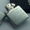 Bật Lửa Zippo Đồng Khối Mạ Chrome Trắng Trơn Phay Xước Chủ Đề Nữ Thần Tự Do Liberty Đời XII La Mã Sản Xuất Năm 1996 ZL877