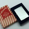 Bật Lửa Zippo Đồng Khối Mạ Chrome Vintage Chặt Góc Phay Xước Trơn 2 Mặt Đời XV La Mã Năm 1999 ZL879