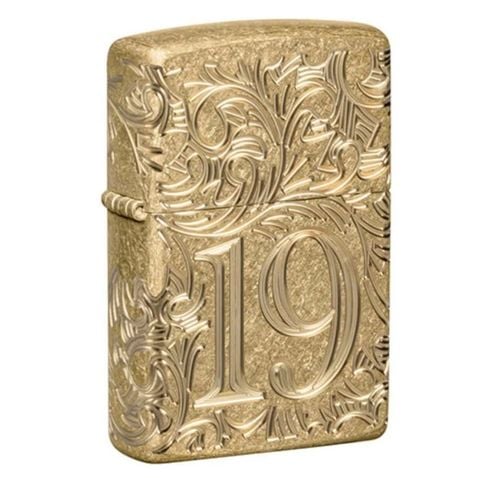 Bật Lửa Zippo 46776 – Zippo 1932 Filigree Armor® Tumbled Brass Z357