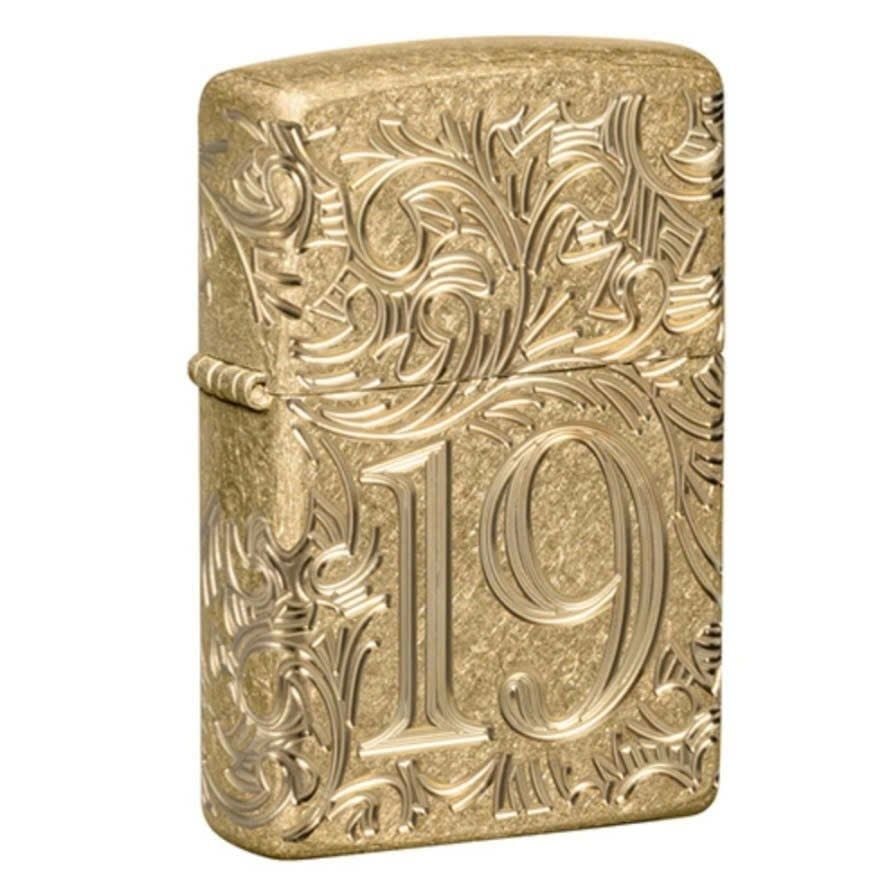 Bật Lửa Zippo 46776 – Zippo 1932 Filigree Armor® Tumbled Brass Z357