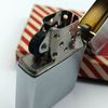 Bật Lửa Zippo Đồng Khối Mạ Chrome Vintage Chặt Góc Phay Xước Trơn 2 Mặt Đời XV La Mã Năm 1999 ZL879