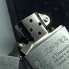Bật Lửa Zippo Đồng Khối Mạ Chrome Trắng Trơn Phay Xước Chủ Đề Nữ Thần Tự Do Liberty Đời XII La Mã Sản Xuất Năm 1996 ZL876