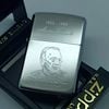 Bật Lửa Zippo Đồng Khối Mạ Chrome Khắc Ăn Mòn Chân Dung Các Vị Tổng Thống Hoa Kỳ Đời V La Mã Sản Xuất Năm 1989 ZL880