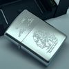 Bật Lửa Zippo Đồng Khối Mạ Chrome Khắc Ăn Mòn Chân Dung Các Vị Tổng Thống Hoa Kỳ Đời VI La Mã Sản Xuất Năm 1990 ZL881