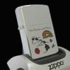 Bật Lửa Zippo Đồng Khối Mạ Chrome Bóng Khắc Ăn Mòn Phủ Sơn Chủ Đề Quần Đảo Hawaii Đời III La Mã Sản Xuất Năm 1987 ZL862