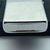 Bật Lửa Zippo Đồng Khối Mạ Chrome Trắng Trơn Phay Xước Đời II La Mã Sản Xuất Năm 1986 ZL875