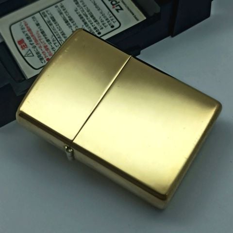 Bật Lửa Zippo Đồng Nguyên Khối Trơn Bóng Đời XIII La Mã Sản Xuất Năm 1997 ZL871