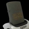 Bật Lửa Zippo Đồng Khối Phủ Sơn Đen Sần Đáy Lồi Chữ Xéo Đời VII La Mã Sản Xuất Năm 1991 ZL866