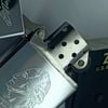 Bật Lửa Zippo Đồng Khối Mạ Chrome Khắc Ăn Mòn Chân Dung Các Vị Tổng Thống Hoa Kỳ Đời VI La Mã Sản Xuất Năm 1990 ZL881