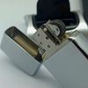 Bật Lửa Zippo Đồng Khối Mạ Chrome Trắng Trơn Phay Xước Đáy Lồi Đời XIII La Mã Sản Xuất Năm 1997 ZL874
