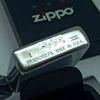 Bật Lửa Zippo Đồng Khối Mạ Chrome Trắng Trơn Phay Xước Đáy Lồi Đời XIII La Mã Sản Xuất Năm 1997 ZL874