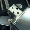 Bật Lửa Zippo Cổ Đồng Khối Mạ Chrome Trắng Trơn Bóng Đời 4 Vạch Huyền Sản Xuất Năm 1986 ZC501