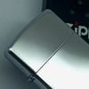 Bật Lửa Zippo Đồng Khối Mạ Chrome Trắng Trơn Bóng Đời IX La Mã Sản Xuất Năm 1993 ZL873