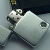 Bật Lửa Zippo Đồng Khối Mạ Chrome Trắng Trơn Phay Xước Đời II La Mã Sản Xuất Năm 1986 ZL875