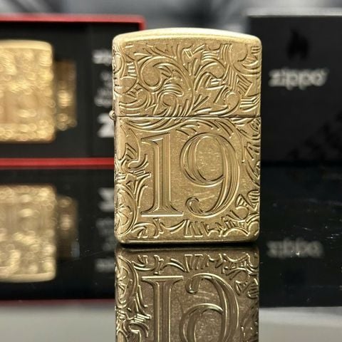Bật Lửa Zippo 46776 – Zippo 1932 Filigree Armor® Tumbled Brass Z357