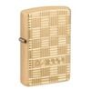 Bật Lửa Zipo Armor ® Deep Carve Zippo Design Họa Tiết Vân Ô Vuông Đan Rổ Z343