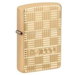 Bật Lửa Zipo Armor ® Deep Carve Zippo Design Họa Tiết Vân Ô Vuông Đan Rổ Z343
