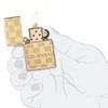 Bật Lửa Zipo Armor ® Deep Carve Zippo Design Họa Tiết Vân Ô Vuông Đan Rổ Z343