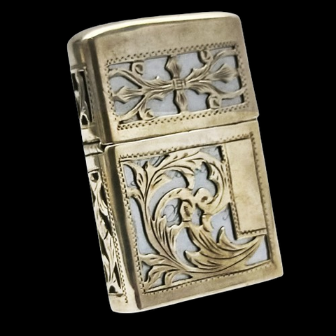 BẬT LỬA CỔ BỌC ÁO BẠC MEXICO NGUYÊN KHỐI STERLING 925 lÀM THỦ CÔNG CỰC HIẾM GẶP SX THẬP NIÊN 1950S BK32