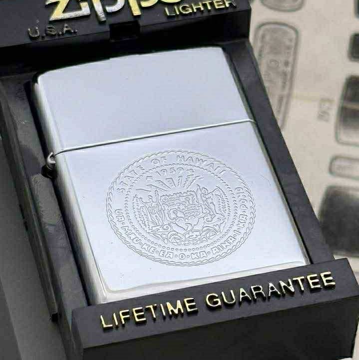 Bật Lửa Zippo Đồng Khối Mạ Chrome Chủ Đề Ăn Mòn Axit Chính Hãng Đời XII La Mã Năm 1996 ZL747