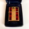 Bật Lửa Zippo Đồng Khối Mạ Vàng Gold Hoa Văn Men Cánh Gián Đời XV Năm 1999 ZL797