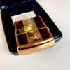 Bật Lửa Zippo Đồng Khối Mạ Vàng Gold Hoa Văn Men Cánh Gián Đời XV Năm 1999 ZL797