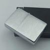 Bật Lửa Zippo Đồng Khối Mạ Chrome Trắng Trơn Phay Xước Đáy Lồi Đời X La Mã Sản Xuất Năm 1994 ZL859