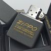 Bật Lửa Zippo Đồng Khối Phủ Sơn Đen Sần Đáy Lồi Chữ Xéo Đời VII La Mã Sản Xuất Năm 1991 ZL866