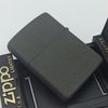 Bật Lửa Zippo Đồng Khối Phủ Sơn Đen Sần Đáy Lồi Chữ Xéo Đời VII La Mã Sản Xuất Năm 1991 ZL866