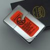 Bật Lửa Zippo Đồng Khối Mạ Chrome Vintage Chặt Góc Trơn Bóng 2 Mặt Đời XII La Mã Sản Xuất Năm 1996 ZL868