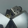 Bật Lửa Zippo Đồng Khối Mạ Chrome Trắng Trơn Bóng Đời V La Mã Sản Xuất Năm 1989 ZL858
