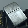 Bật Lửa Zippo Đồng Khối Mạ Chrome Khắc Ăn Mòn Chủ Đề Venetian Sản Xuất Năm 1999 Đời XV La Mã ZL867
