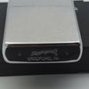 Bật Lửa Zippo Đồng Khối Mạ Chrome Trắng Trơn Phay Xước Đáy Lồi Đời V La Mã Sản Xuất Năm 1989 ZL860