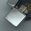 Bật Lửa Zippo Đồng Khối Mạ Chrome Vintage Chặt Góc Trơn Bóng 2 Mặt Đời XII La Mã Sản Xuất Năm 1996 ZL868