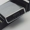 Bật Lửa Zippo Đồng Khối Mạ Chrome Trắng Trơn Phay Xước Đáy Lồi Đời X La Mã Sản Xuất Năm 1994 ZL859