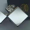 Bật Lửa Zippo Đồng Khối Mạ Chrome Vintage Chặt Góc Trơn Bóng 2 Mặt Đời XII La Mã Sản Xuất Năm 1996 ZL868