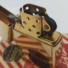 Bật Lửa Zippo Đồng Khối Vintage Chặt Góc Trơn Bóng 2 Mặt Sản Xuất Năm 1986 Đời II La Mã ZQH196