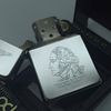 Bật Lửa Zippo Đồng Khối Mạ Chrome Khắc Ăn Mòn Chân Dung Các Vị Tổng Thống Hoa Kỳ Đời V La Mã Sản Xuất Năm 1989 ZL865