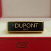 Bật Lửa Dupont HK Ga Đá Mạ Vàng Nắp Kim Cương Sơn Đen Vân 3D D214