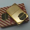 Bật Lửa Zippo Đồng Khối Vintage Chặt Góc Trơn Bóng 2 Mặt Sản Xuất Năm 1986 Đời II La Mã ZQH196