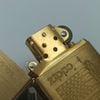 Bật Lửa Zippo Đồng Khối Phay Xước Chủ Đề Khắc Ăn Mòn Nữ Thần Tự Do Liberty Đời XII La Mã Sản Xuất Năm 1996 ZL864