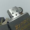 Bật Lửa Zippo Đồng Khối Phủ Sơn Đen Sần Đáy Lồi Chữ Xéo Đời VII La Mã Sản Xuất Năm 1991 ZL866