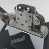 Bật Lửa Zippo Đồng Khối Mạ Chrome Vintage Chặt Góc Trơn Bóng 2 Mặt Đời XII La Mã Sản Xuất Năm 1996 ZL868