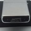 Bật Lửa Zippo Đồng Khối Mạ Chrome Trắng Trơn Phay Xước Đáy Lồi Đời V La Mã Sản Xuất Năm 1989 ZL860