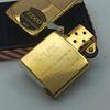 Bật Lửa Zippo Đồng Khối Vintage Chặt Góc Trơn Bóng 2 Mặt Sản Xuất Năm 1986 Đời II La Mã ZQH196
