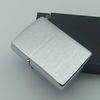 Bật Lửa Zippo Đồng Khối Mạ Chrome Trắng Trơn Phay Xước Đáy Lồi Đời V La Mã Sản Xuất Năm 1989 ZL860