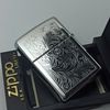 Bật Lửa Zippo Đồng Khối Mạ Chrome Khắc Ăn Mòn Chủ Đề Venetian Sản Xuất Năm 1999 Đời XV La Mã ZL867