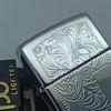 Bật Lửa Zippo Đồng Khối Mạ Chrome Khắc Ăn Mòn Chủ Đề Venetian Sản Xuất Năm 1999 Đời XV La Mã ZL867