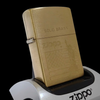 Bật Lửa Zippo Đồng Khối Phay Xước Chủ Đề Khắc Ăn Mòn Nữ Thần Tự Do Liberty Đời XII La Mã Sản Xuất Năm 1996 ZL864