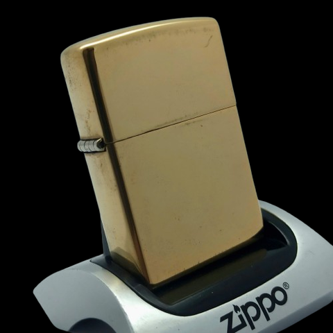 Bật Lửa Zippo Đồng Nguyên Khối Trơn Bóng Đời XIII La Mã Sản Xuất Năm 1997 ZL871